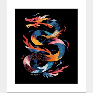 stylish dragon Posters and Art